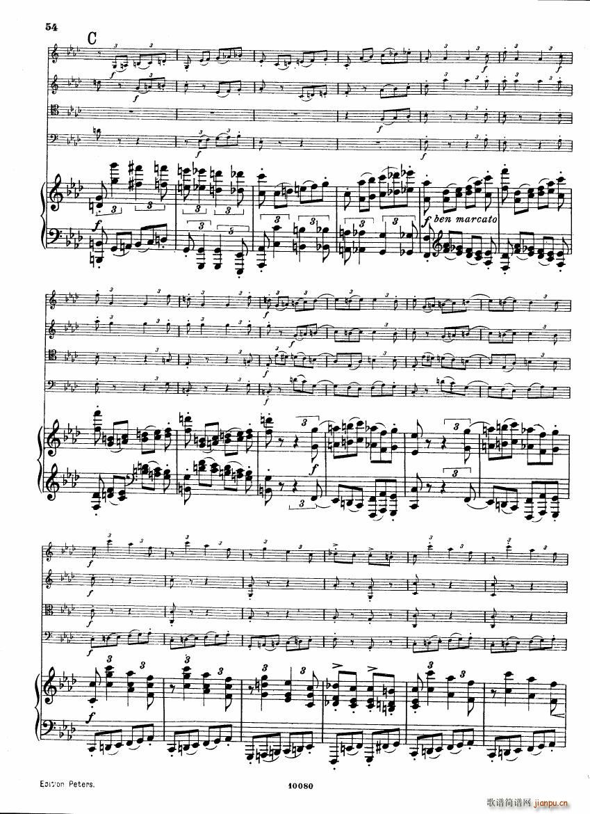 Brahms op 34 Piano Quintet f minor score (V)12