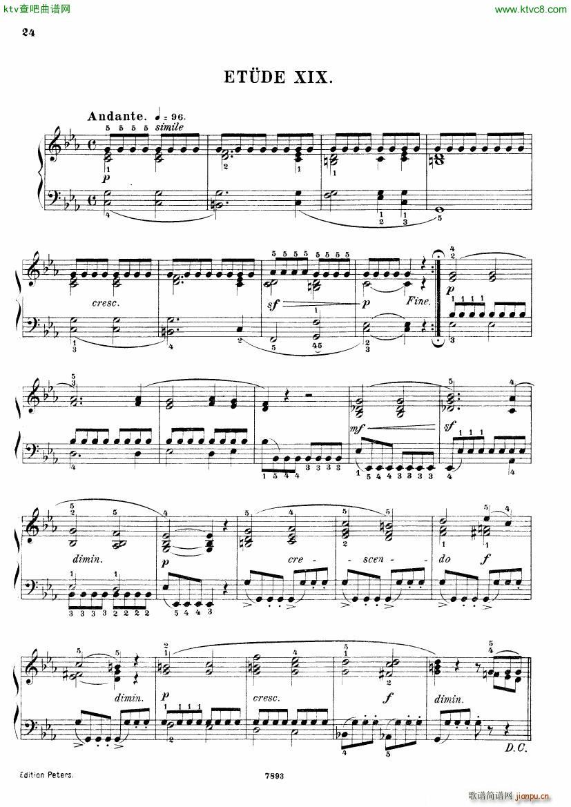 Henri Bertini 1798 1876 25 Easy Etudes Op 100(V)25