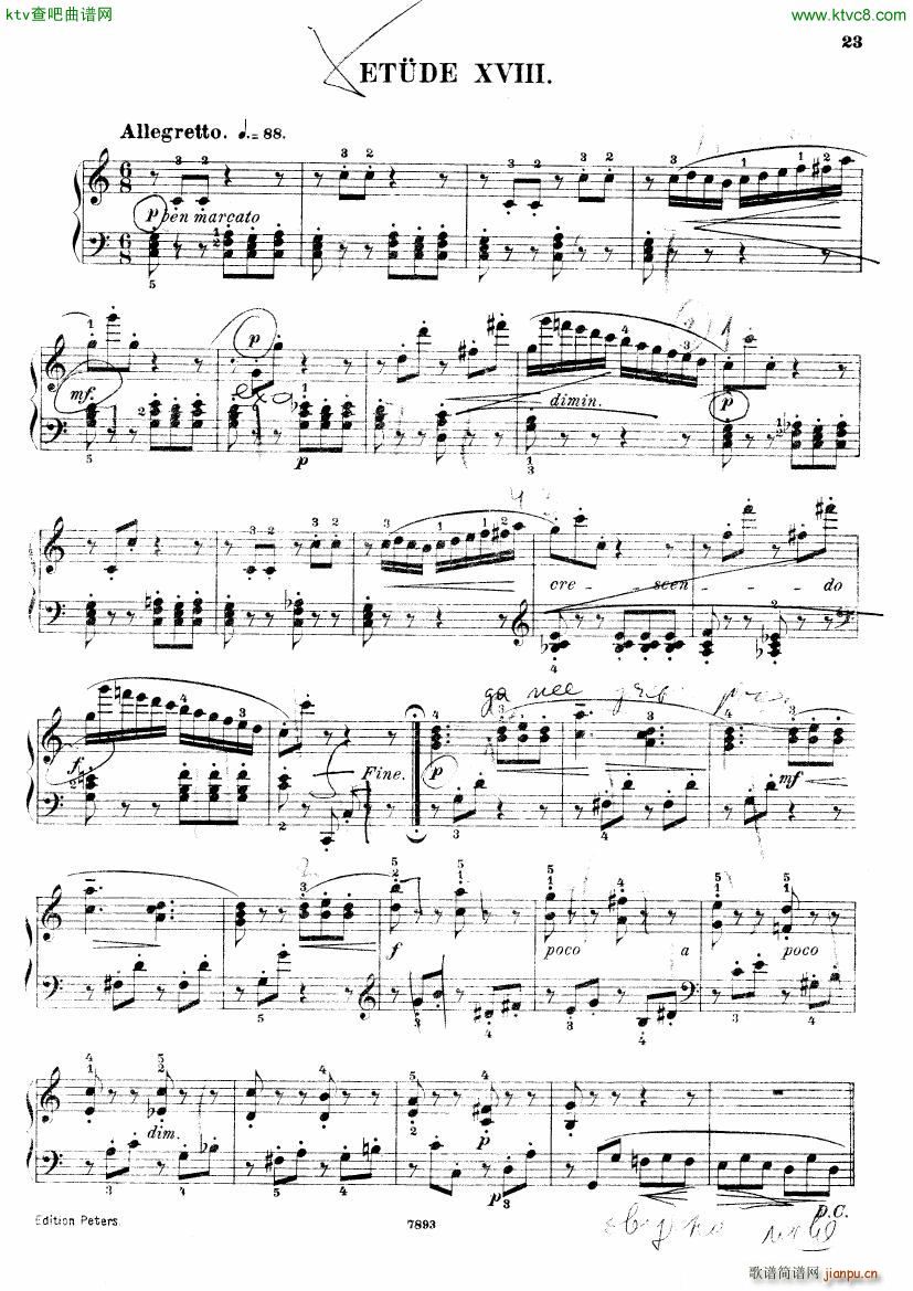 Henri Bertini 1798 1876 25 Easy Etudes Op 100(V)21