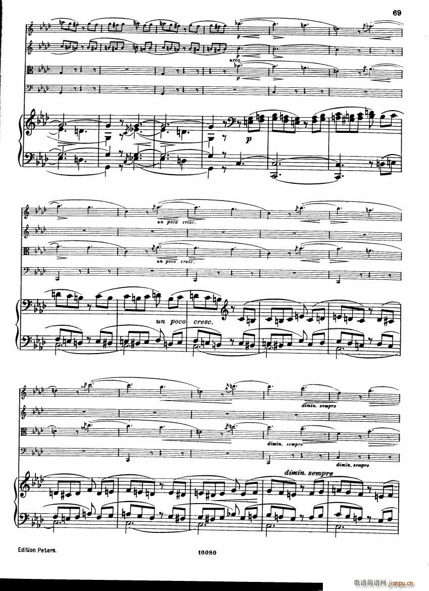 Brahms op 34 Piano Quintet f minor score (V)27