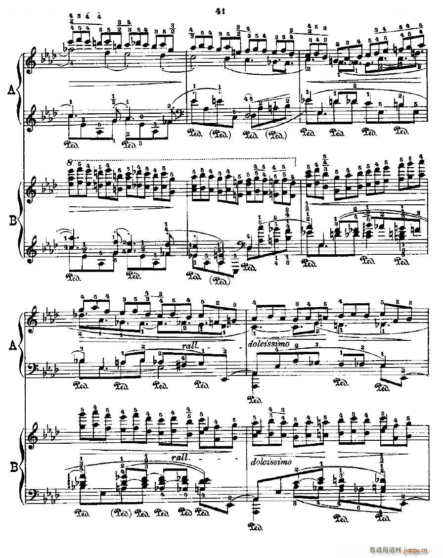 Ф  Fr Chopin Op 25 No2 3(V)3