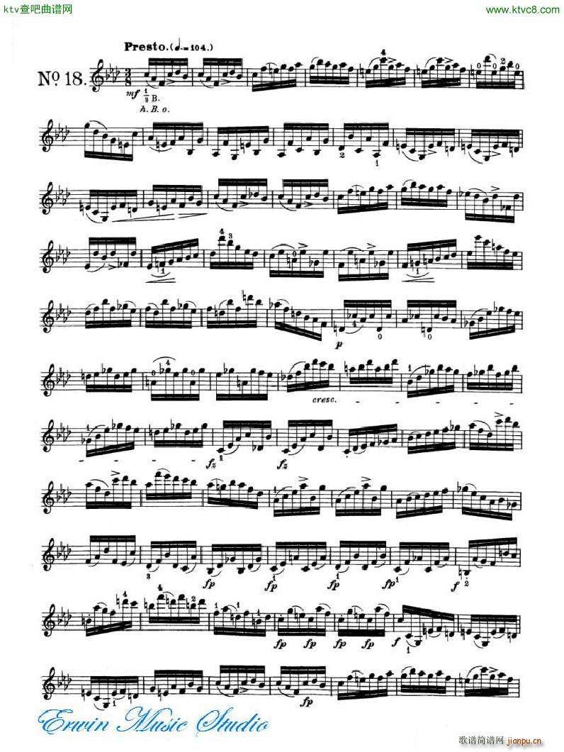 _ 24׾(x)Pierre Rode 24 Studi Per violino 17 24(ʮּ)3