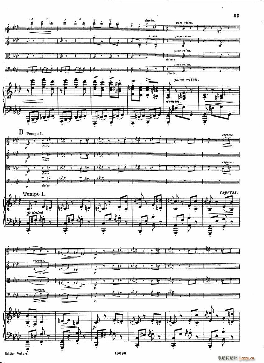 Brahms op 34 Piano Quintet f minor score (V)13