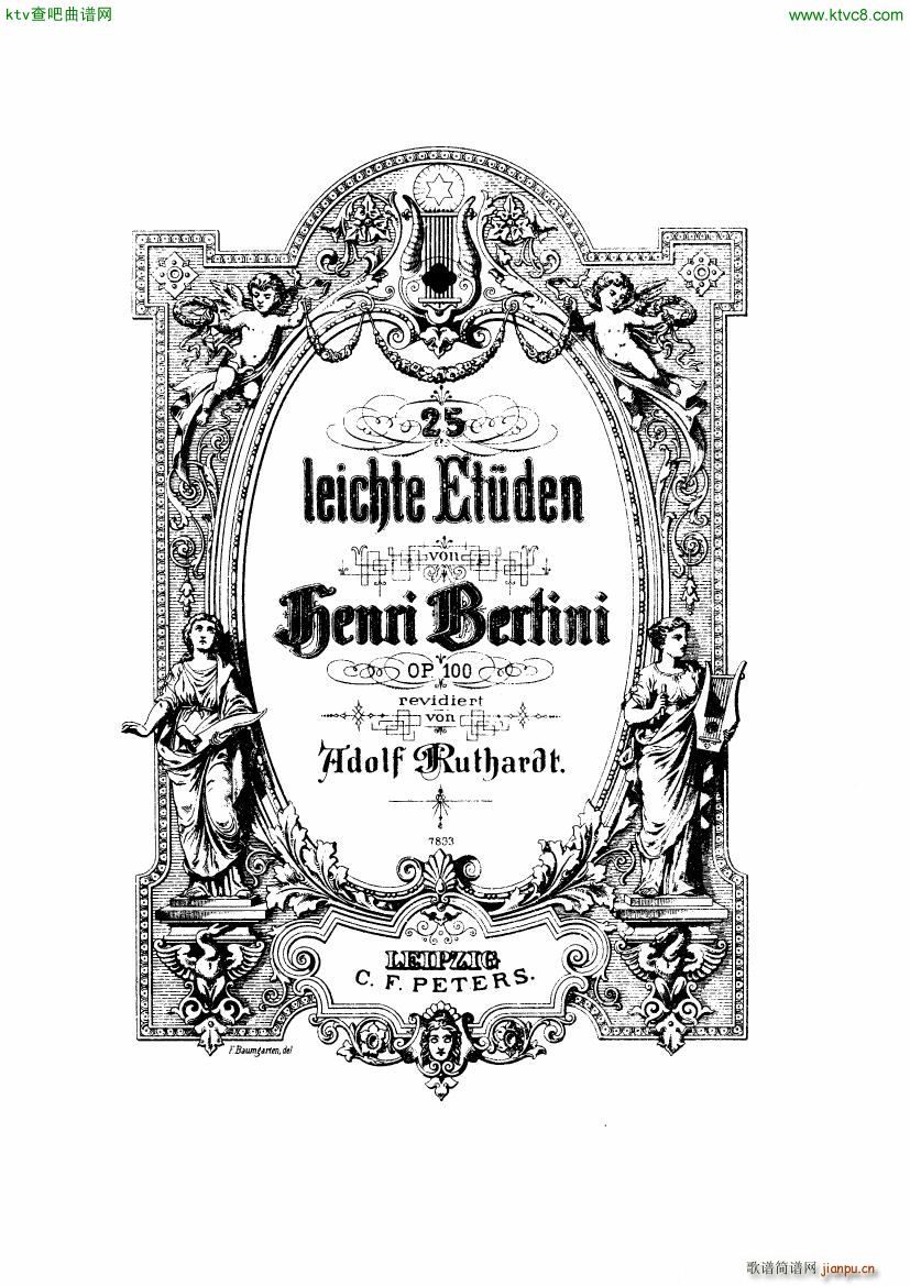 Henri Bertini 1798 1876 25 Easy Etudes Op 100(V)1