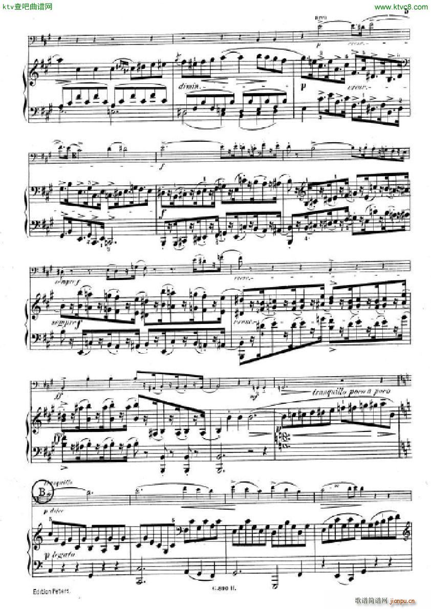 Hummel Sonata for cello and piano(V)3