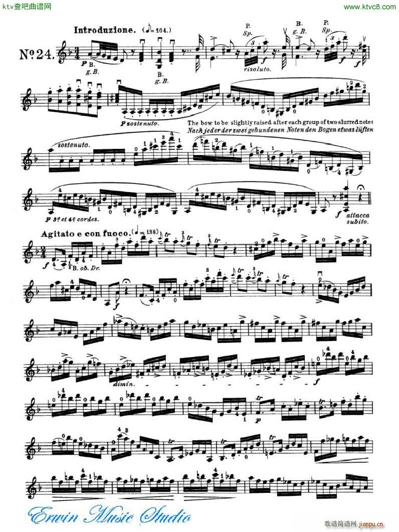 _ 24׾(x)Pierre Rode 24 Studi Per violino 17 24(ʮּ)15