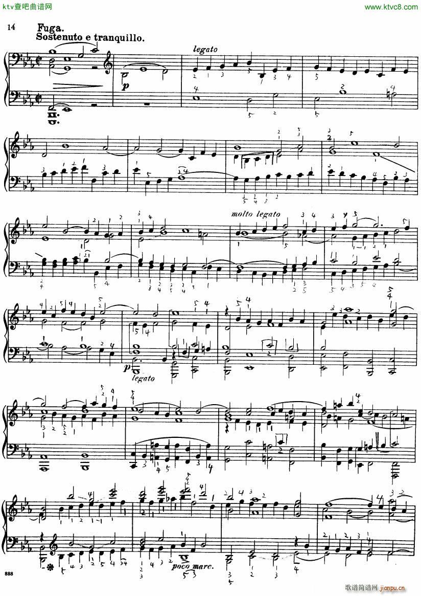 Bach JS BWV 552 Prelude and Fugue in Eb arr Busoni(V)14