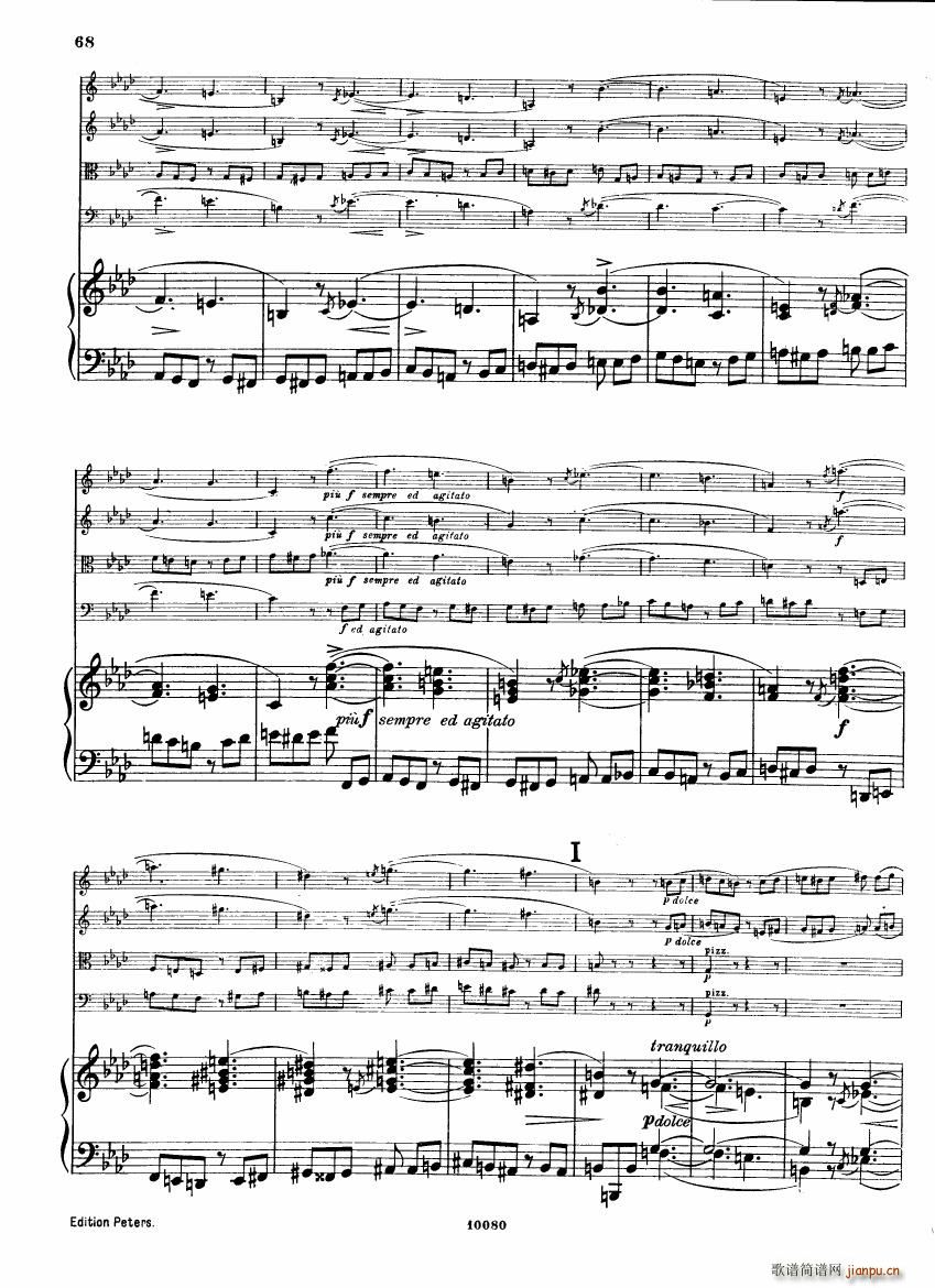 Brahms op 34 Piano Quintet f minor score (V)26