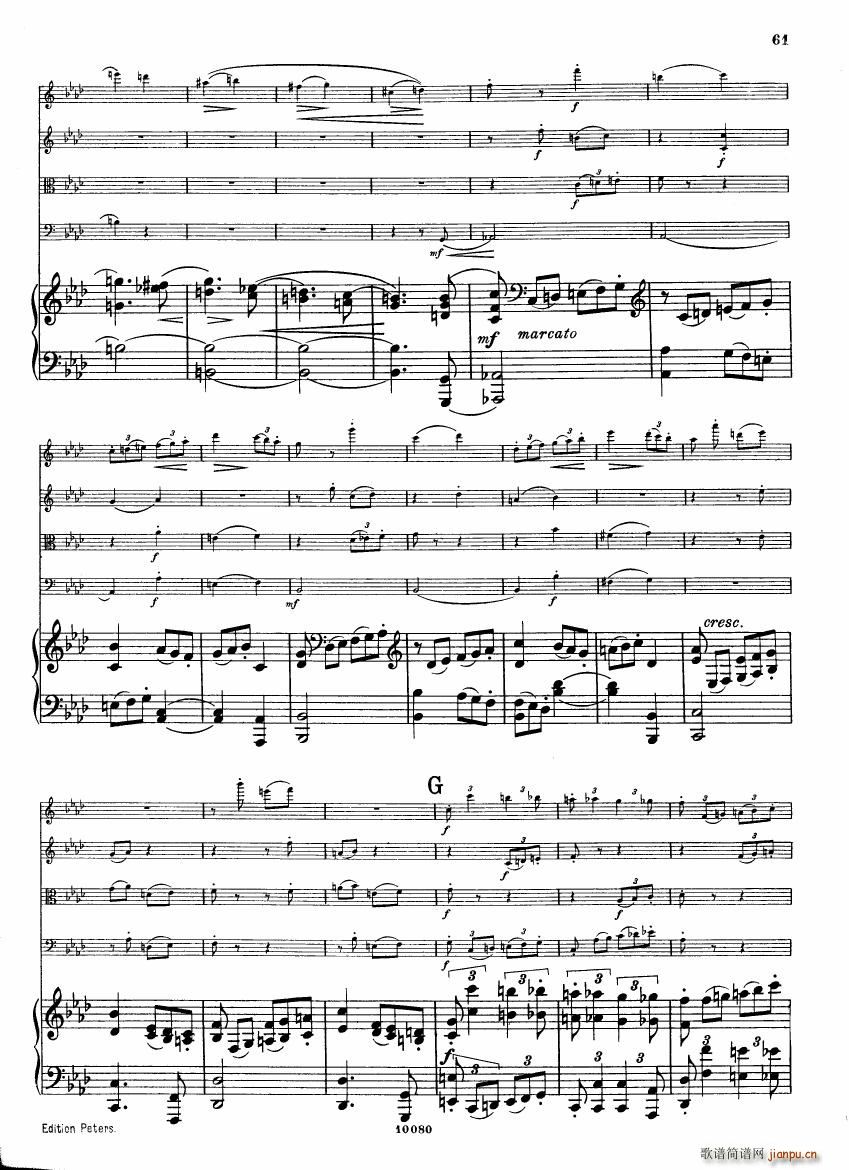 Brahms op 34 Piano Quintet f minor score (V)19