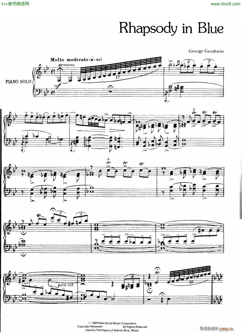 Rhapsody in blue piano solo(V)1