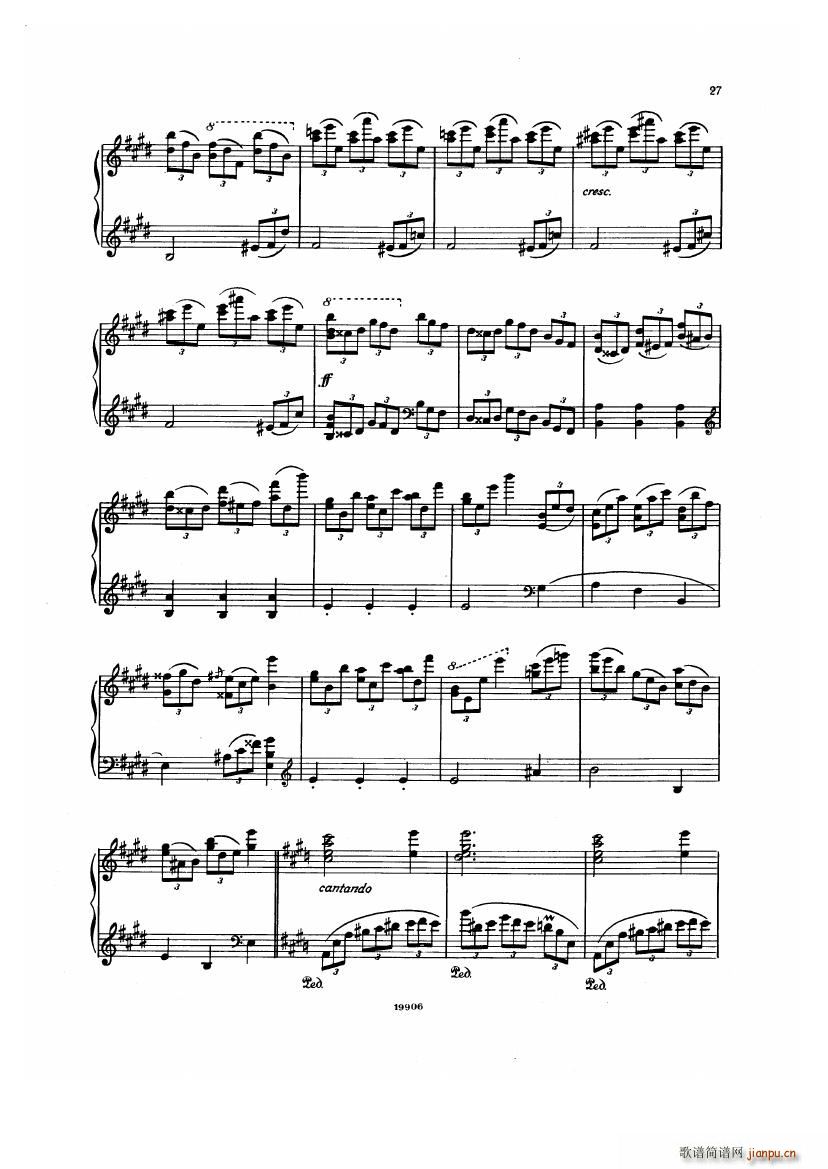 Albeniz op 65 Etudes no 1 7(V)27