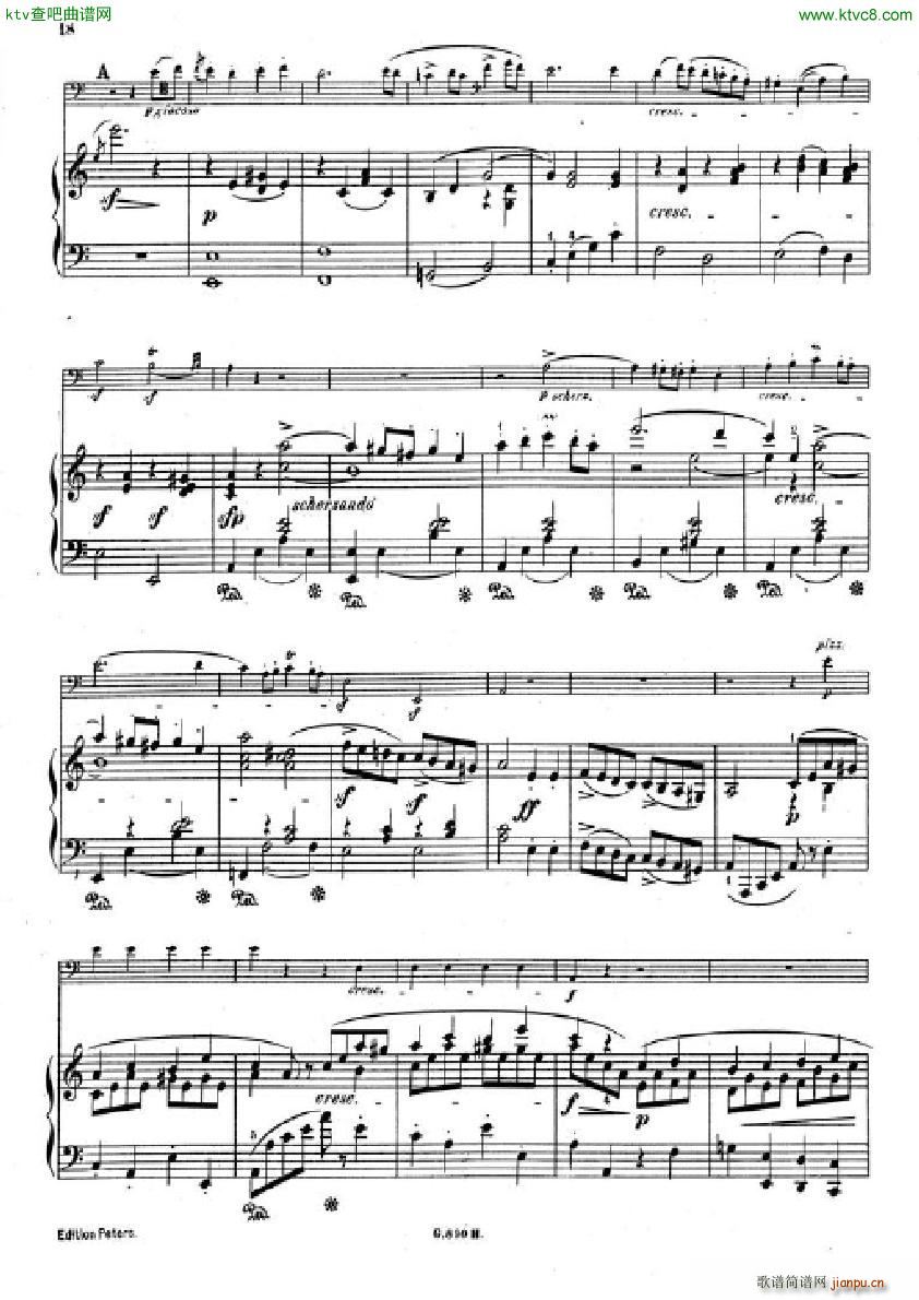 Hummel Sonata for cello and piano(V)16