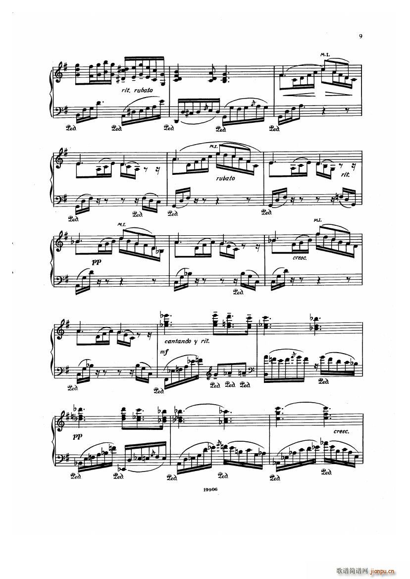 Albeniz op 65 Etudes no 1 7(V)9