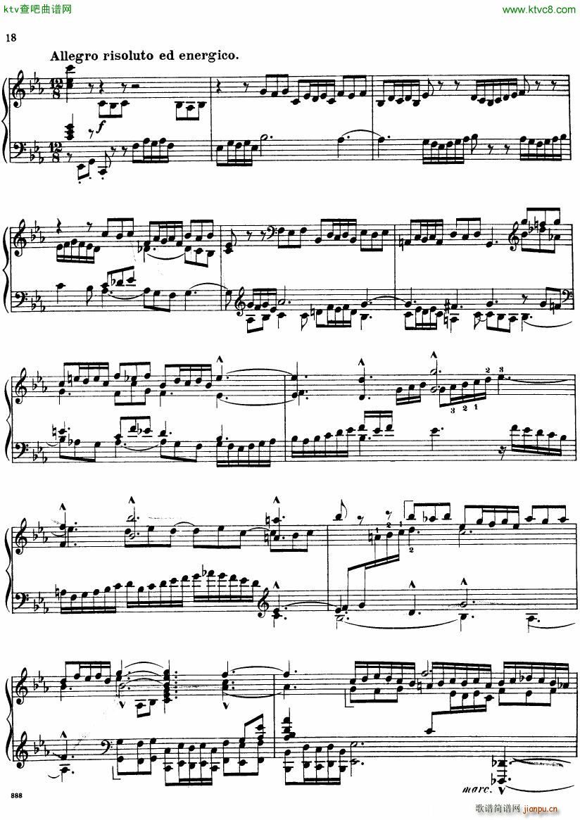 Bach JS BWV 552 Prelude and Fugue in Eb arr Busoni(V)18