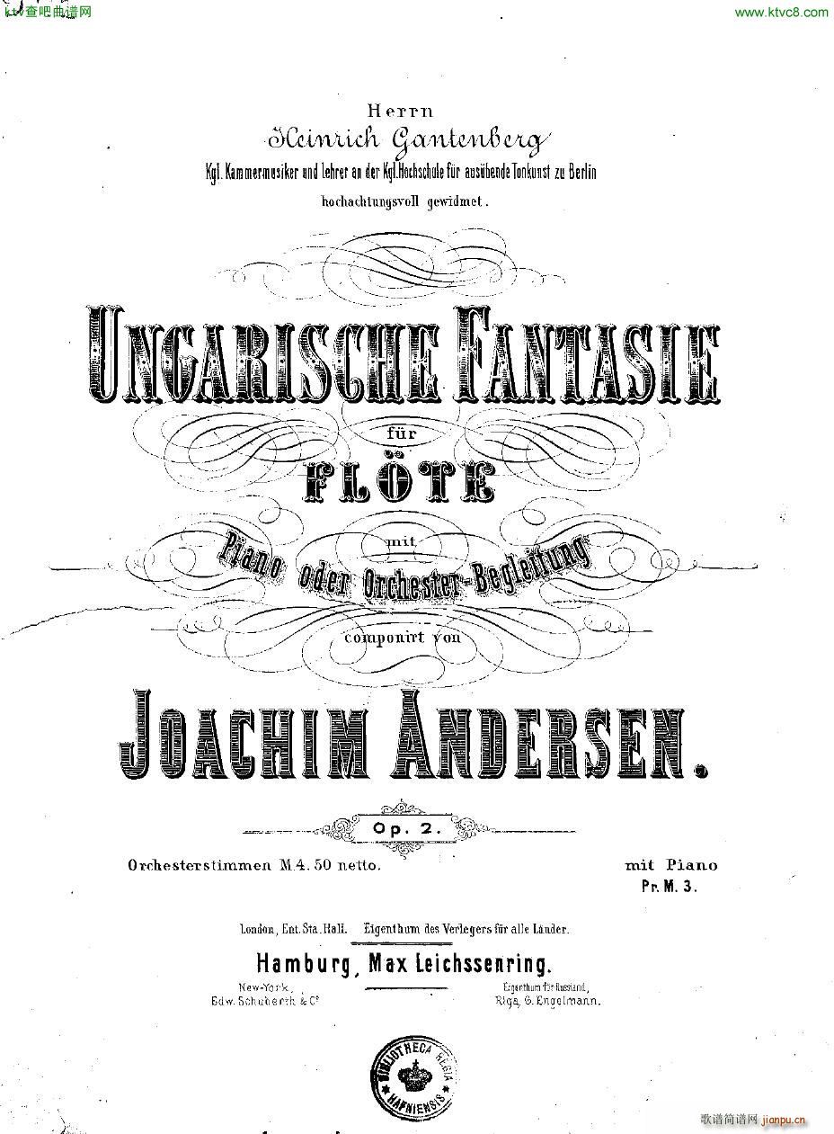 Andersen op 2 Ungarische Fantasie fl pno(V)1