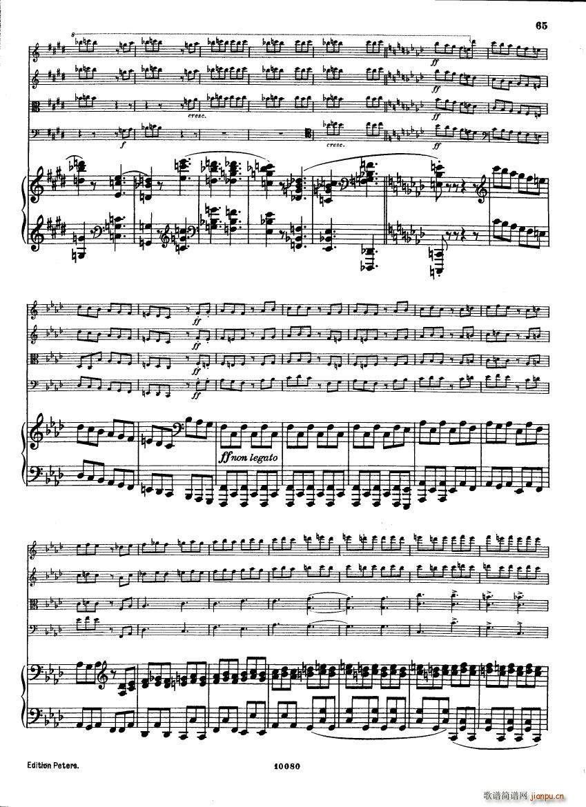 Brahms op 34 Piano Quintet f minor score (V)20