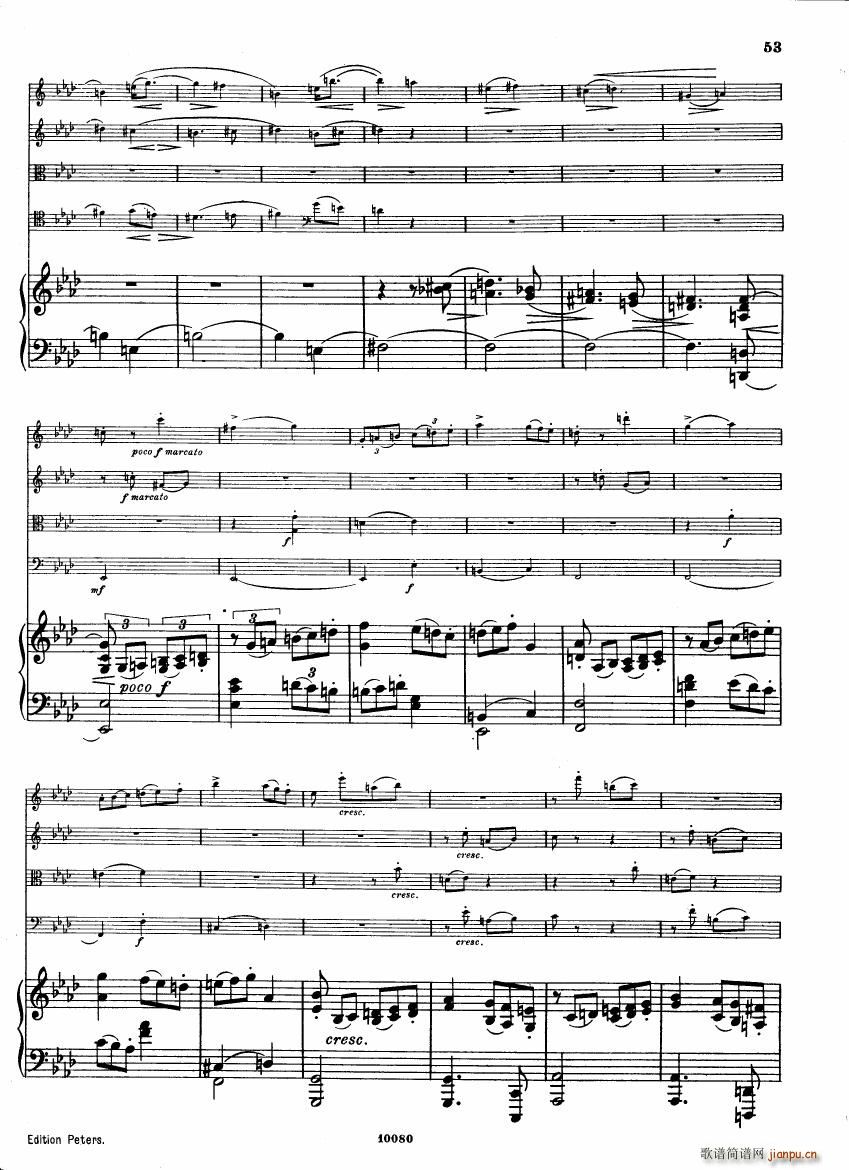 Brahms op 34 Piano Quintet f minor score (V)11