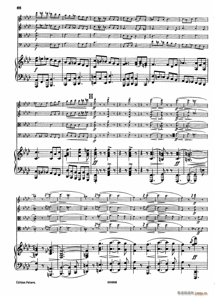 Brahms op 34 Piano Quintet f minor score (V)24