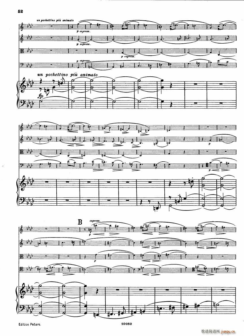 Brahms op 34 Piano Quintet f minor score (V)10