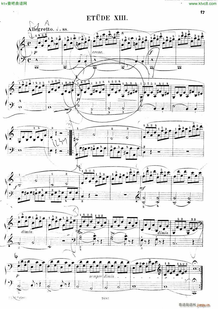 Henri Bertini 1798 1876 25 Easy Etudes Op 100(V)18