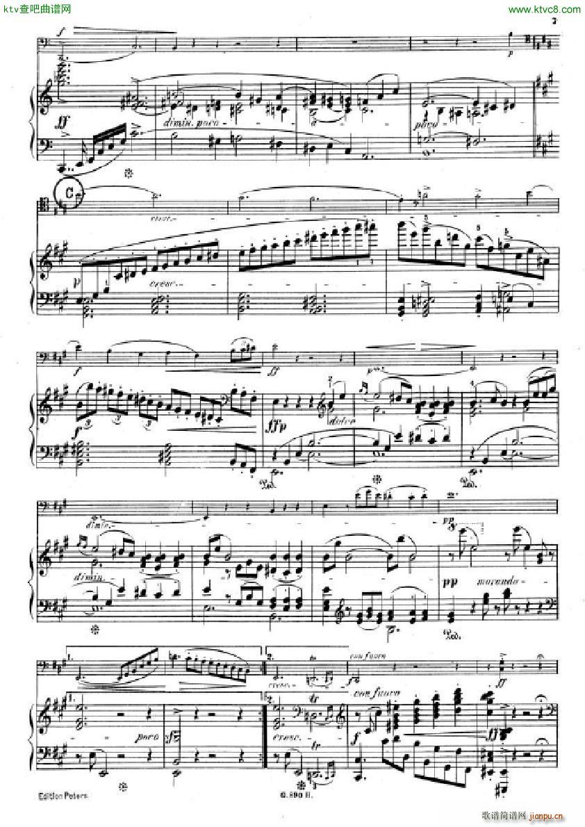 Hummel Sonata for cello and piano(V)5