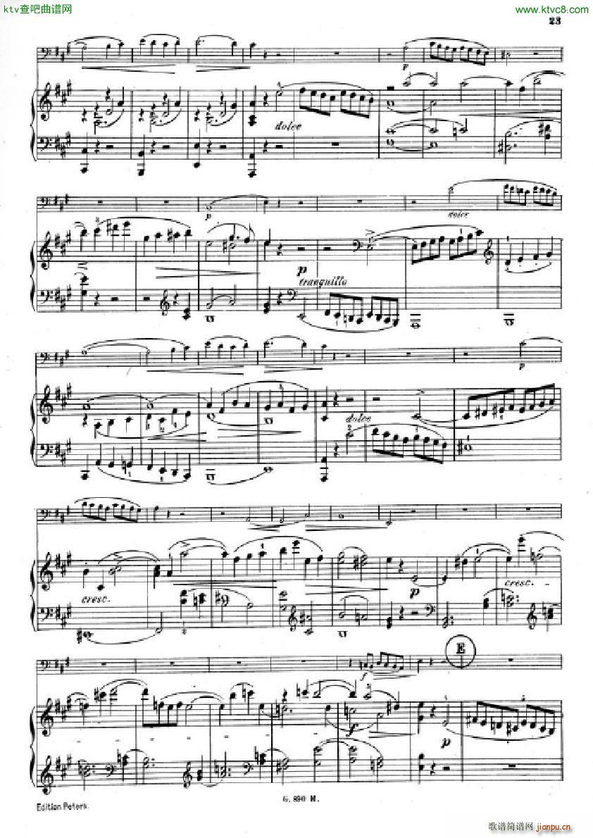 Hummel Sonata for cello and piano(V)21