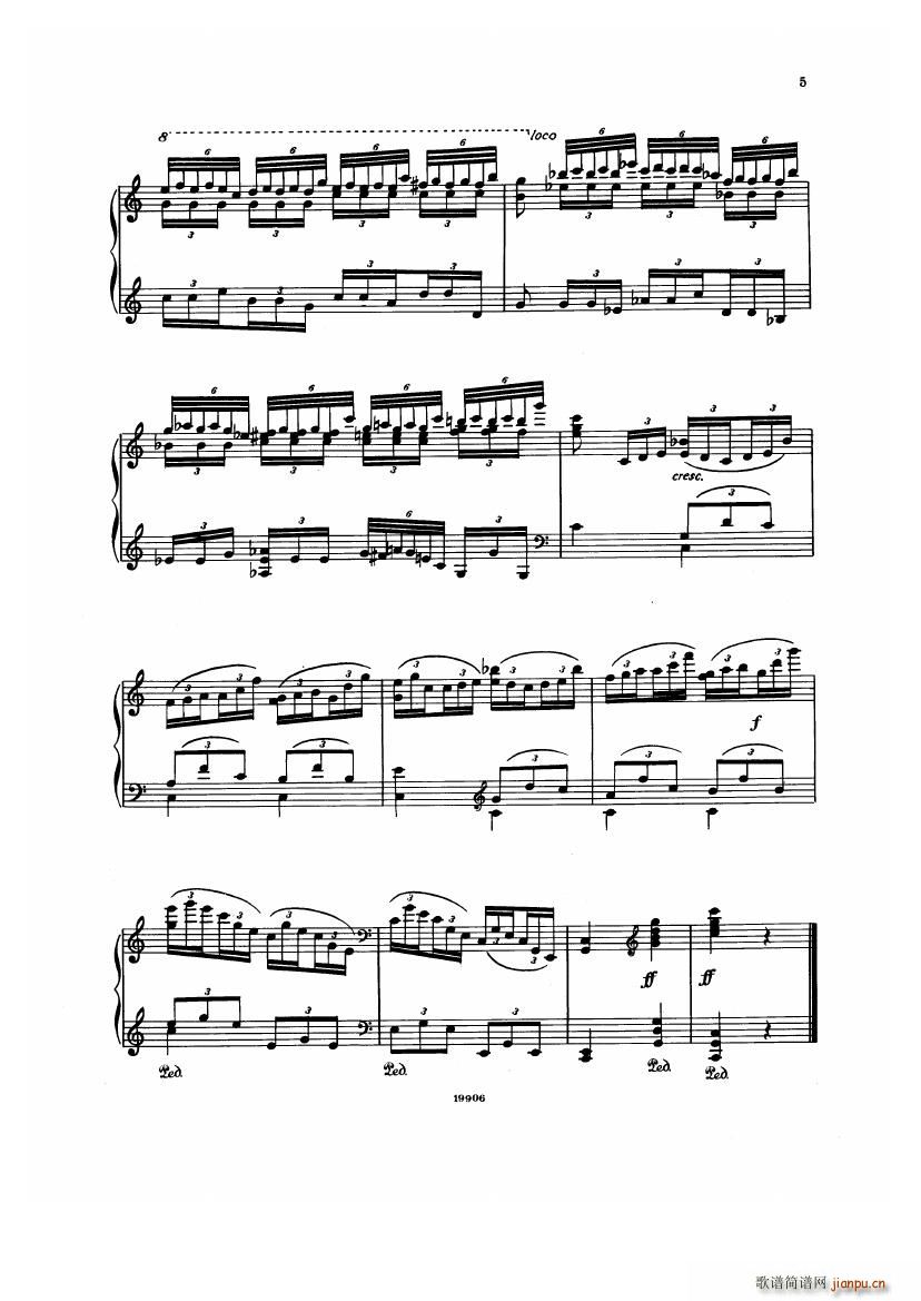 Albeniz op 65 Etudes no 1 7(V)5