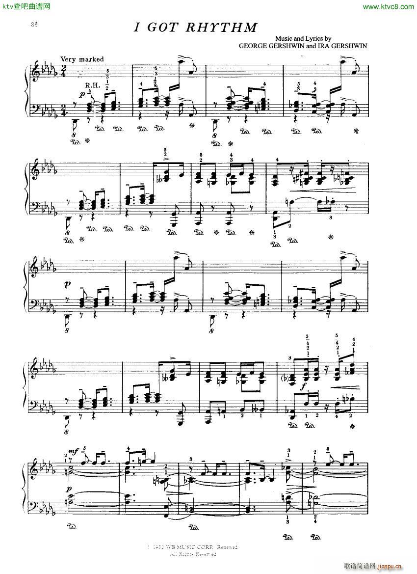 Gershwin I Got Rhythm(V)1