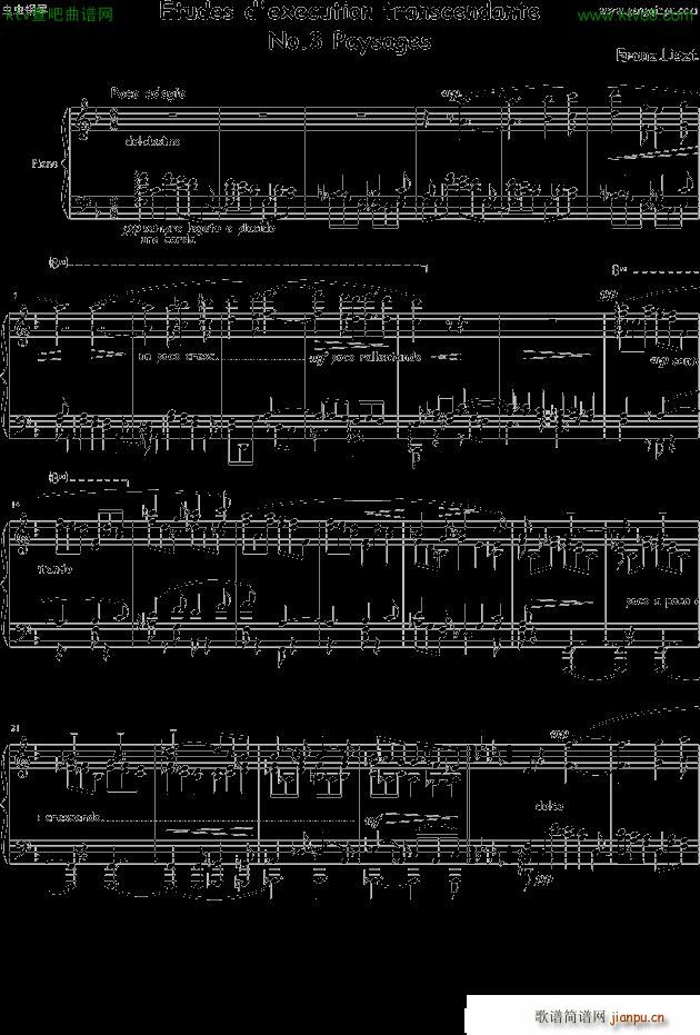 Etudes dexecution transcendante No 3 Paysages(V)1