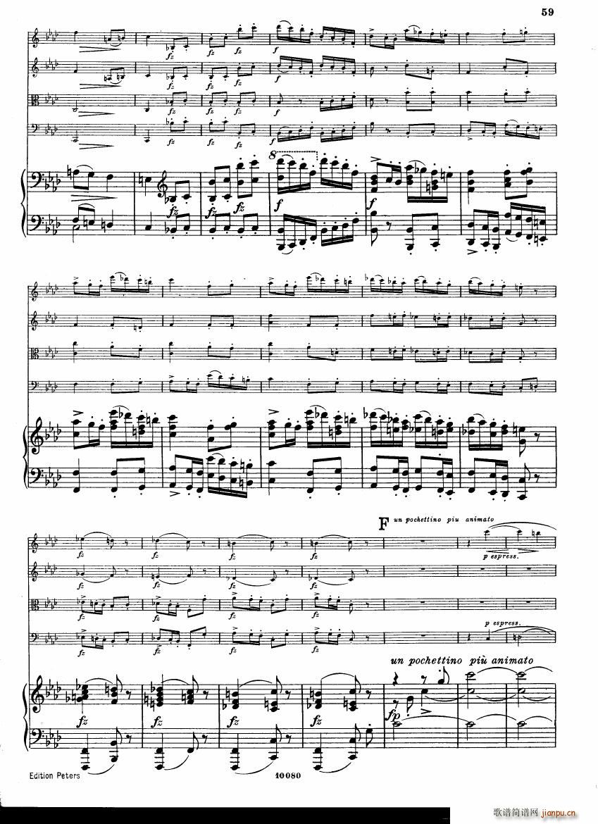 Brahms op 34 Piano Quintet f minor score (V)17