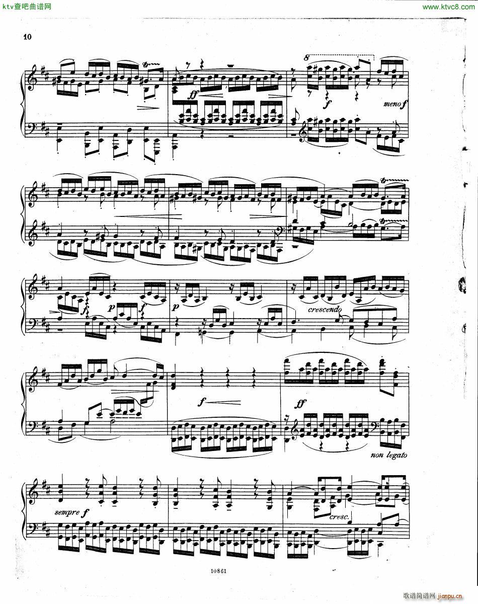 Bach JS BWV 532 Prelude and Fugue in D(V)10