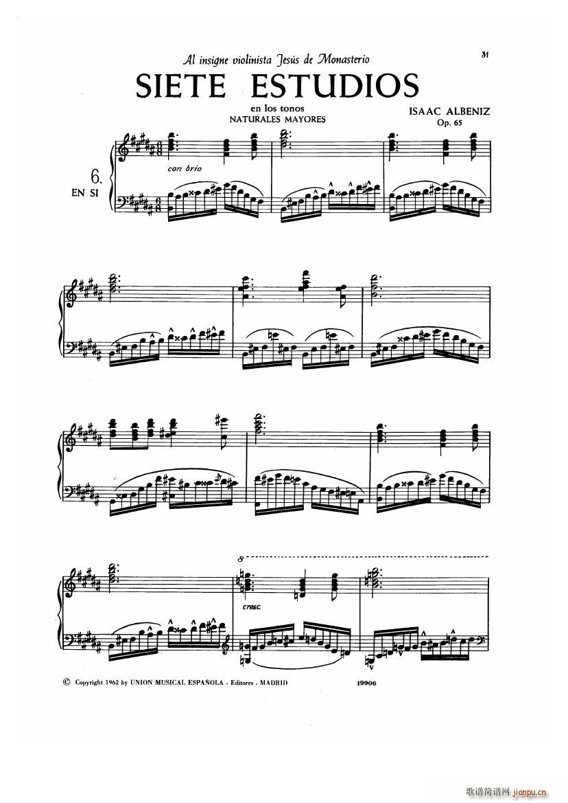 Albeniz op 65 Etudes no 1 7(V)20