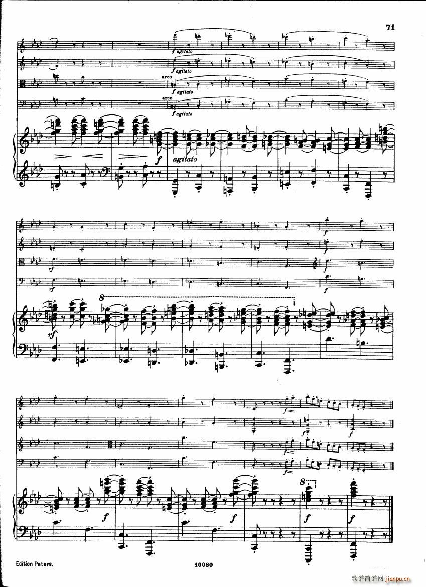 Brahms op 34 Piano Quintet f minor score (V)28