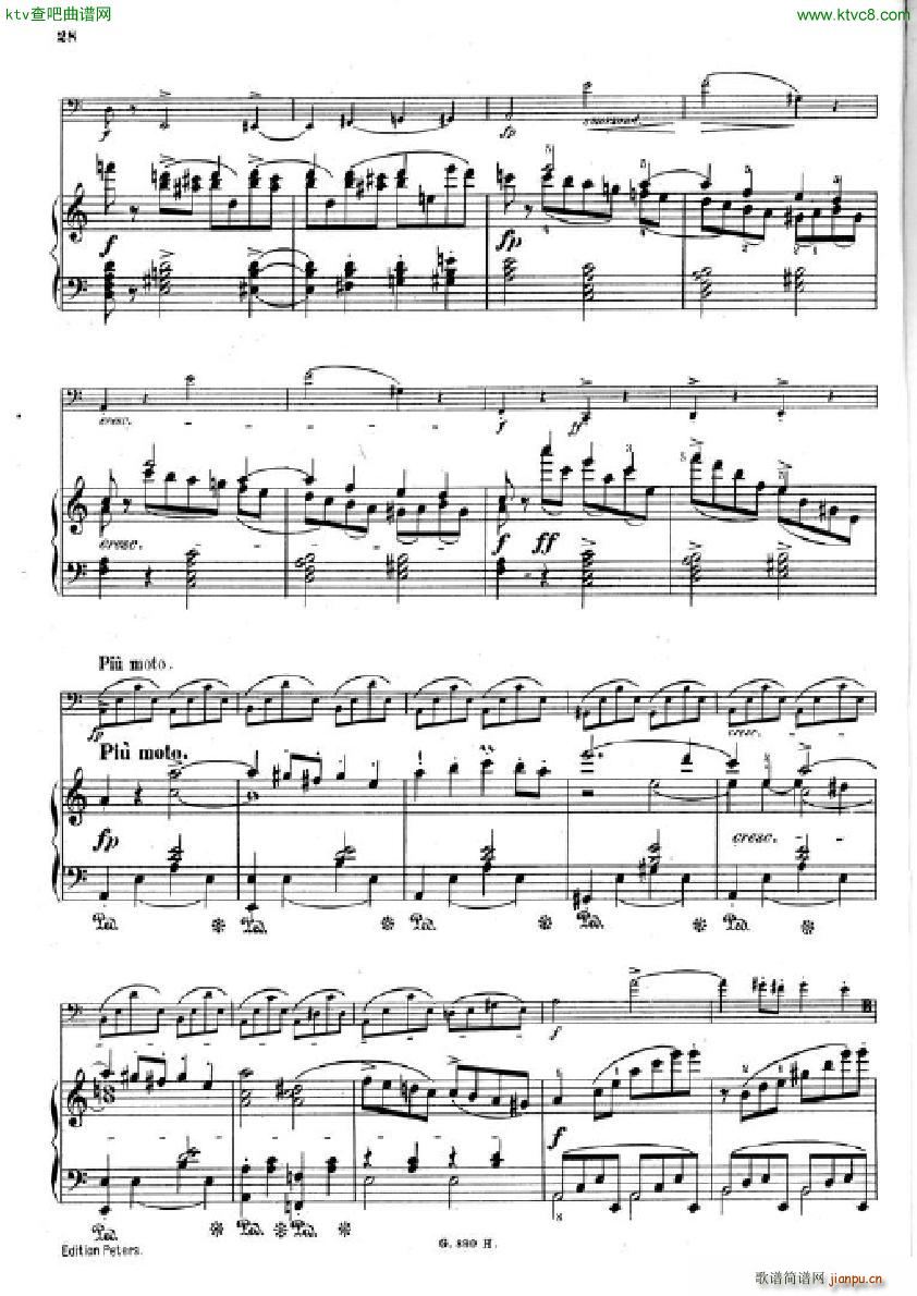 Hummel Sonata for cello and piano(V)26