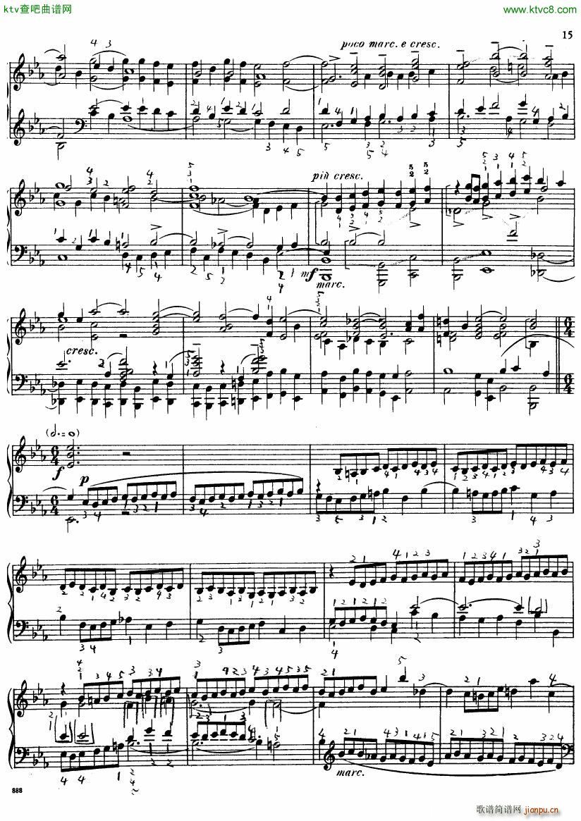 Bach JS BWV 552 Prelude and Fugue in Eb arr Busoni(V)15