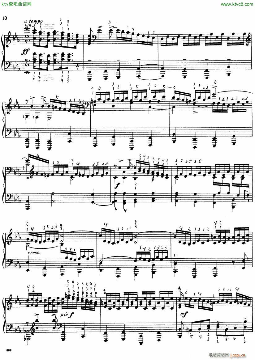 Bach JS BWV 552 Prelude and Fugue in Eb arr Busoni(V)10