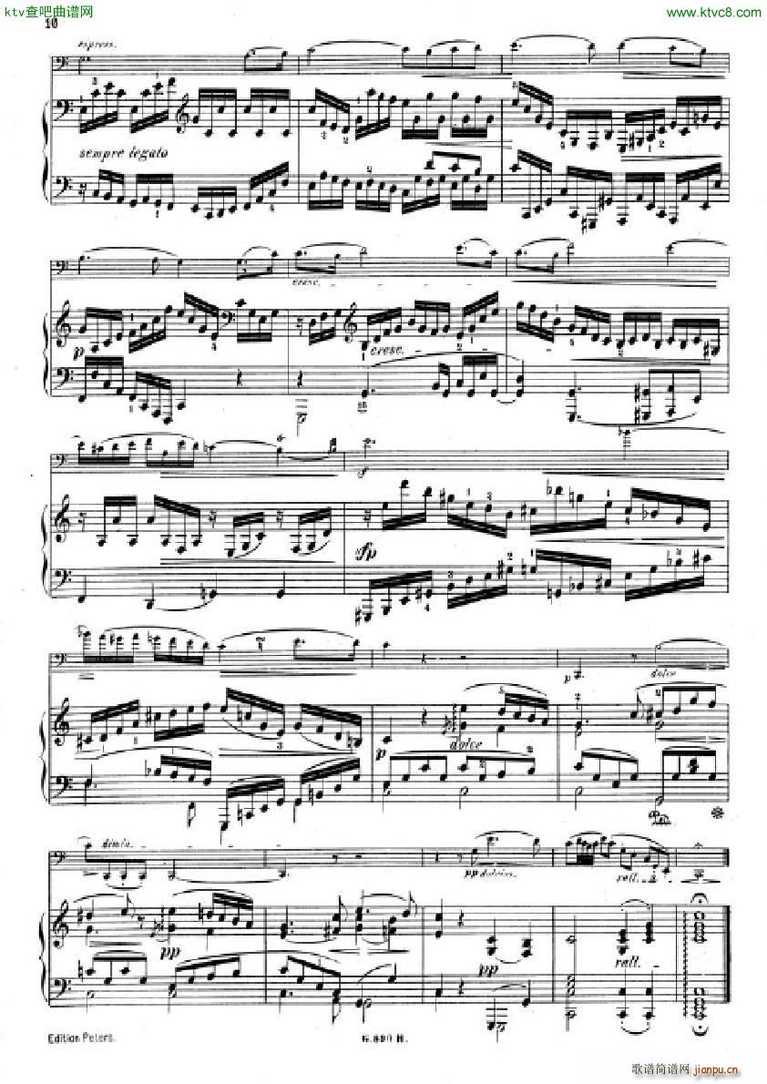 Hummel Sonata for cello and piano(V)14