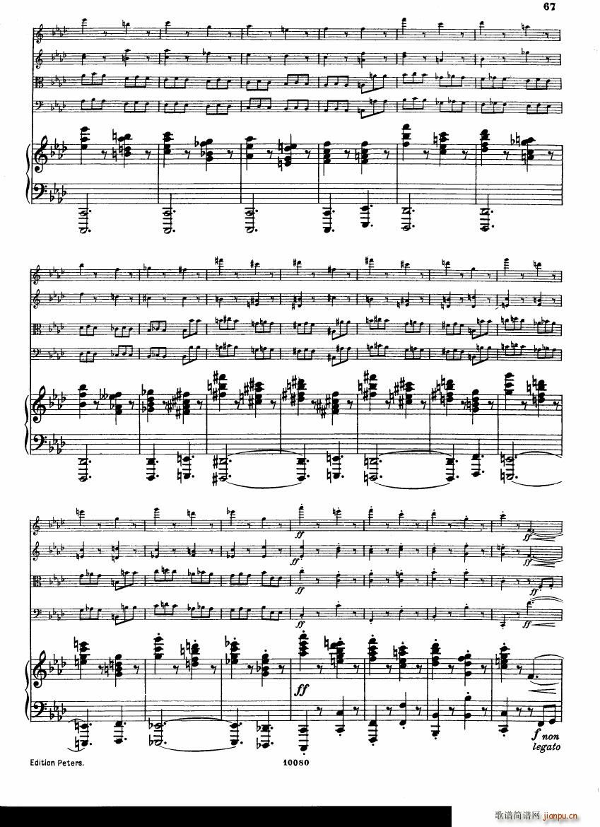 Brahms op 34 Piano Quintet f minor score (V)25