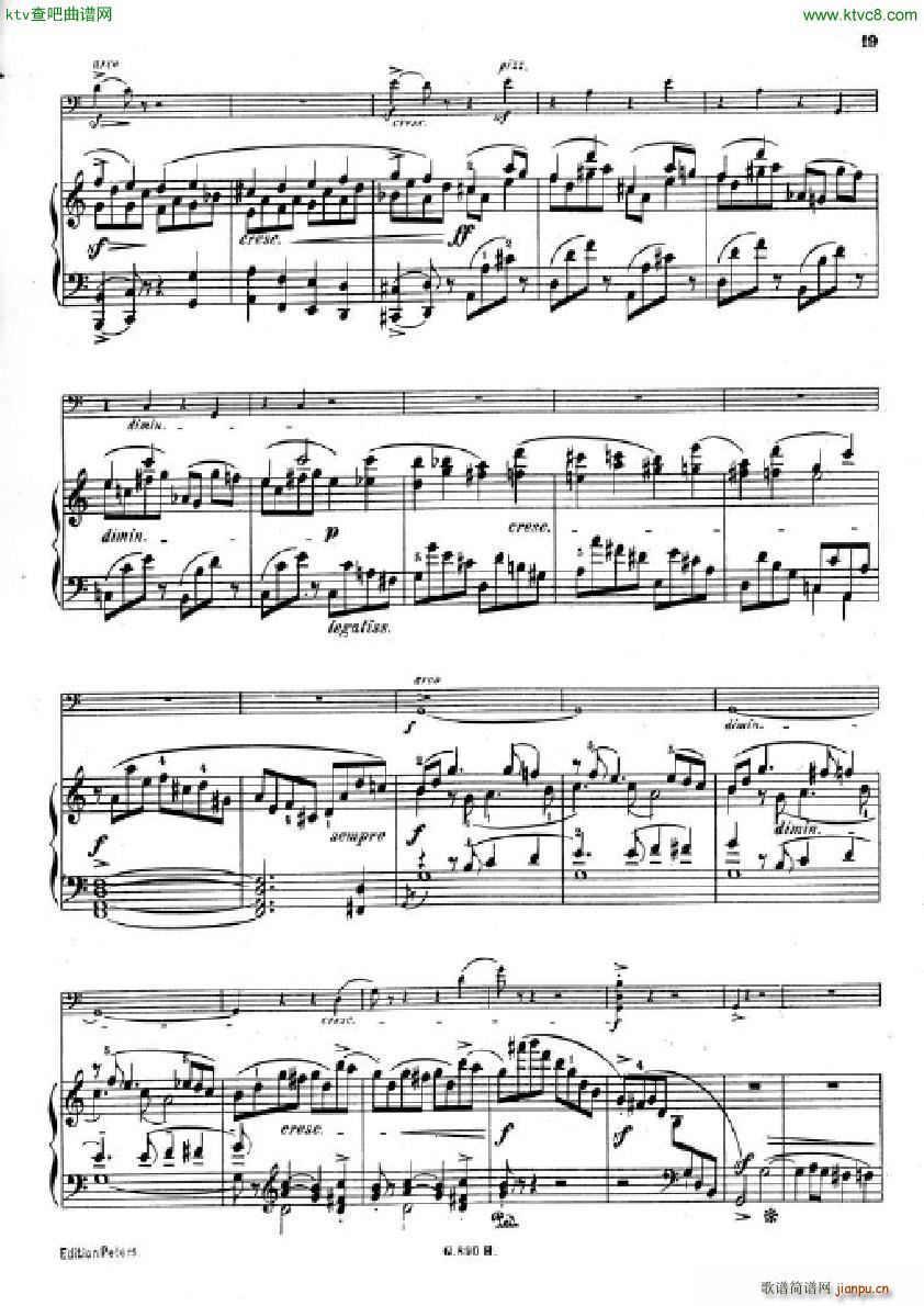 Hummel Sonata for cello and piano(V)17