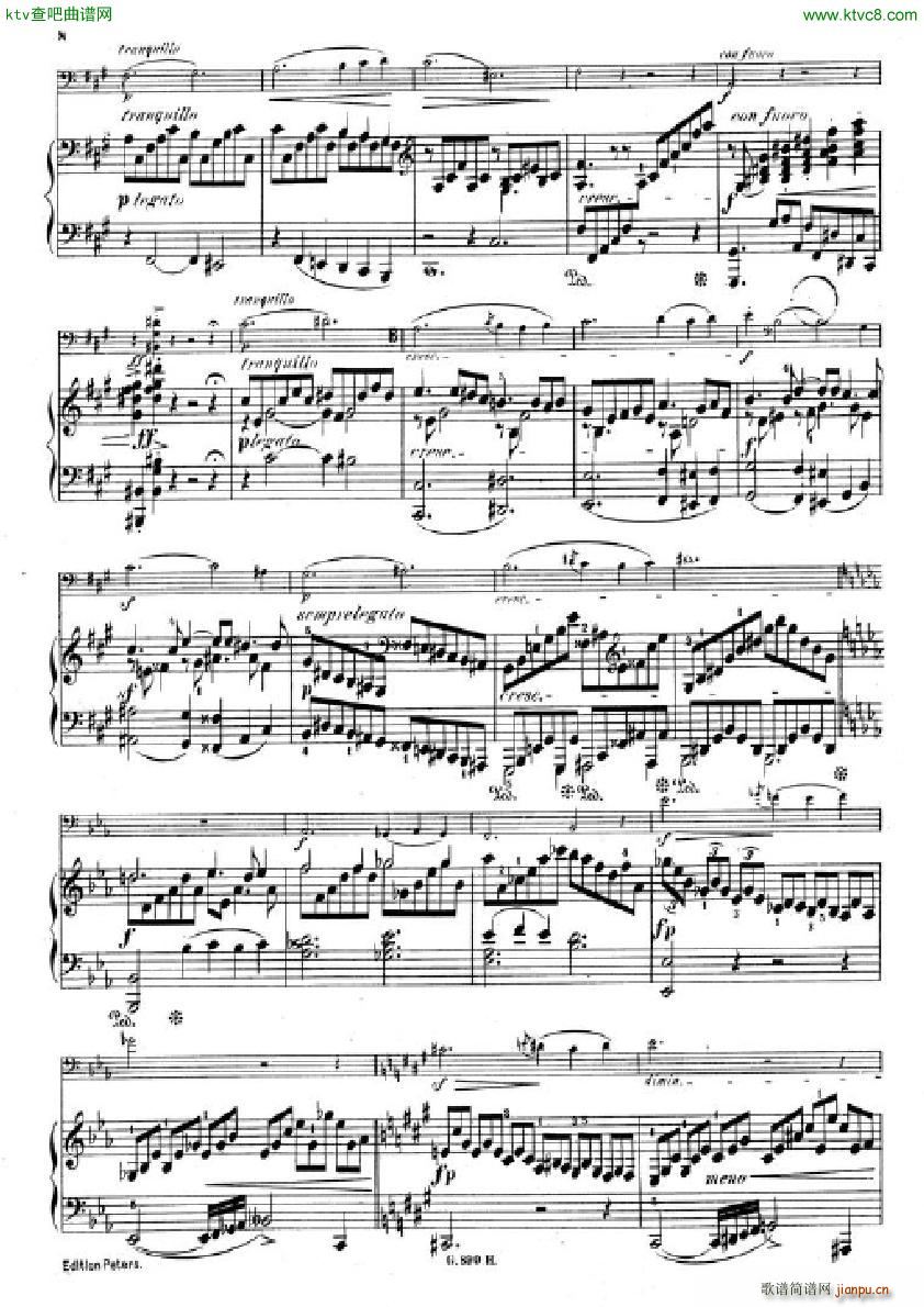 Hummel Sonata for cello and piano(V)6