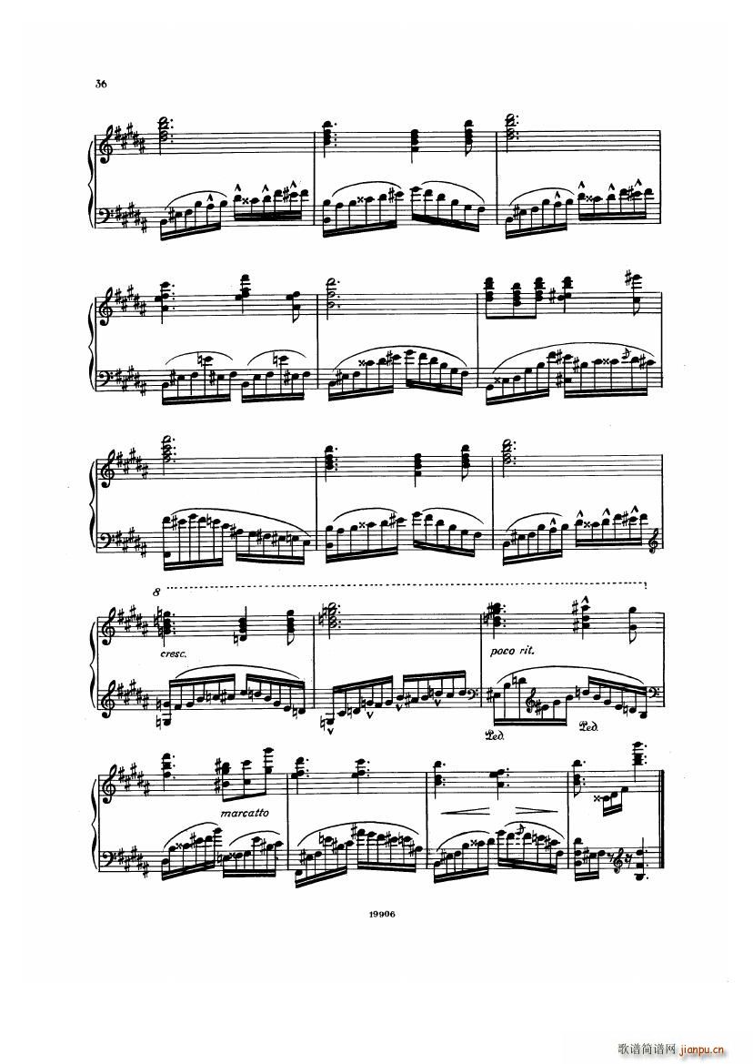 Albeniz op 65 Etudes no 1 7(V)36